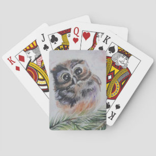 Baby Owl Playing Cards