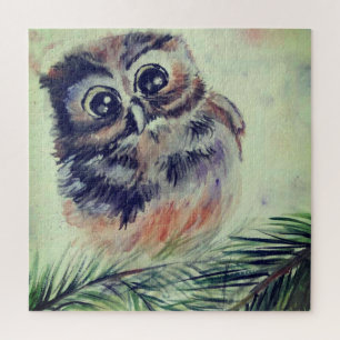 Baby Owl Puzzle - Painting