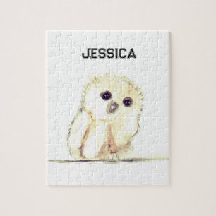 Baby owl small bird Animal Woodland Forest Jigsaw Puzzle