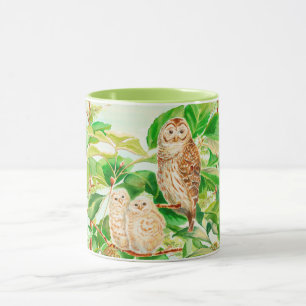 Baby owls coffee mug