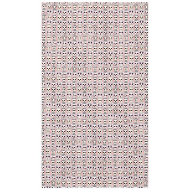 Baby Owls On Pale Pink Background Pattern Tablecloth (Front)