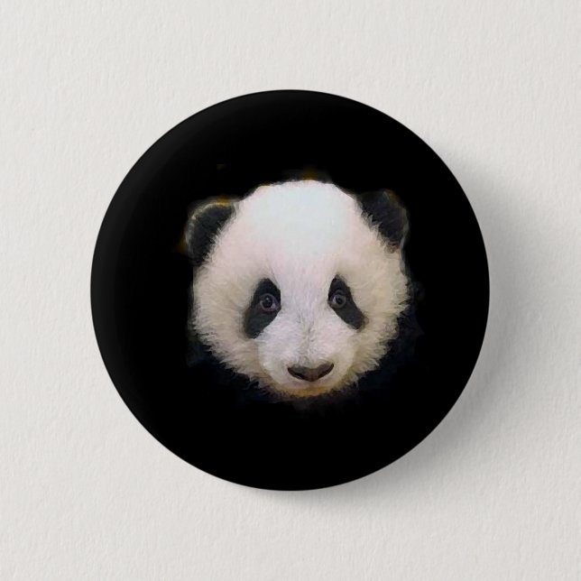 Baby Panda 6 Cm Round Badge (Front)