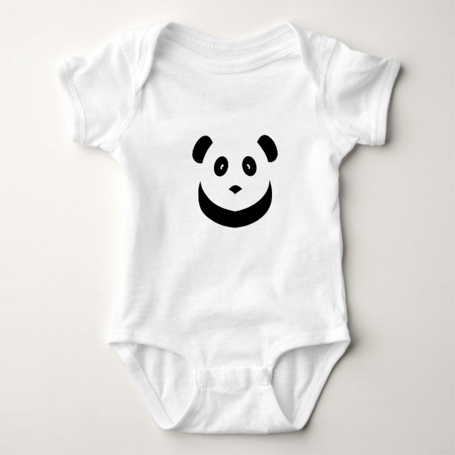 Baby Panda Baby Bodysuit (Front)