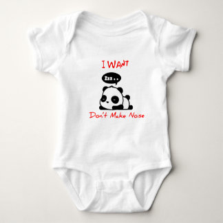 baby panda baby bodysuit