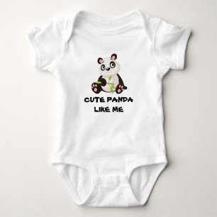Baby Panda Baby Bodysuit