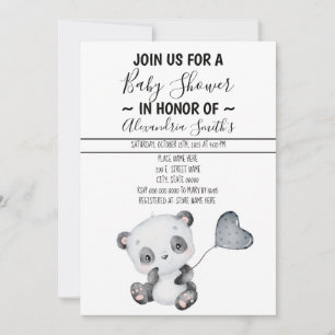 Baby Panda   Baby Shower Invitation