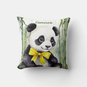 Baby Panda Bear Gender Neutral Personalised  Cushion