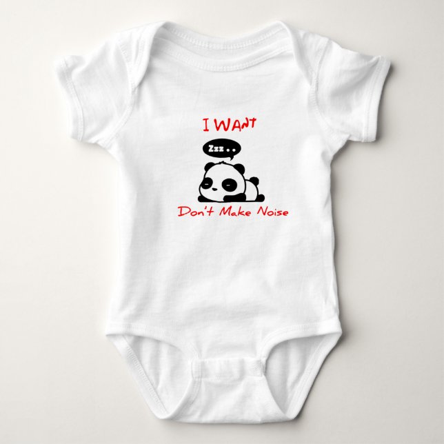 baby panda bodysuit (Front)
