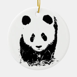 Baby Panda Ceramic Ornament