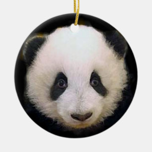 Baby Panda Ceramic Ornament