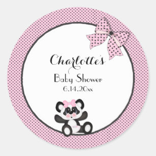 Baby Panda Classic Round Sticker