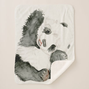 Baby Panda   Cute & Furry Sherpa Blanket