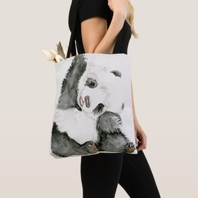 Baby Panda | Cute & Furry Tote Bag (Close Up)