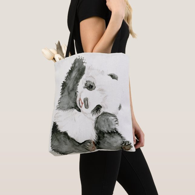 Baby Panda | Cute & Furry Tote Bag (Close Up)
