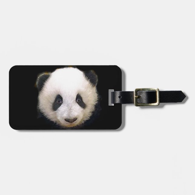 Baby Panda Luggage Tag (Front Horizontal)