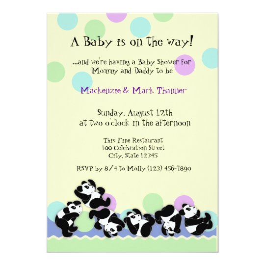 Baby Panda Mania Card