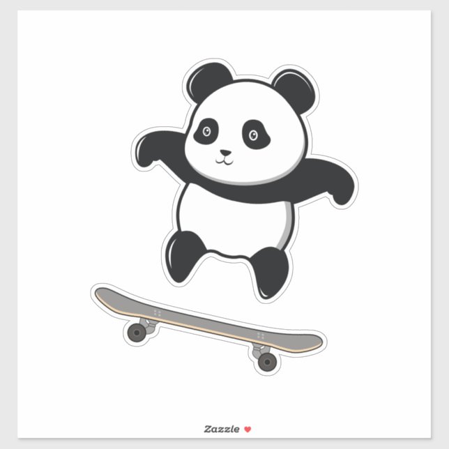 Baby Panda Skateboard (Sheet)