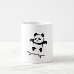 Baby Panda Skateboard Coffee Mug