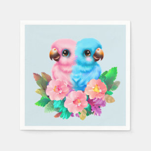 Baby Parrot Twins Napkin