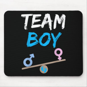 Baby Party Gender Reveal Party Team Boy Funny Gend Mouse Pad