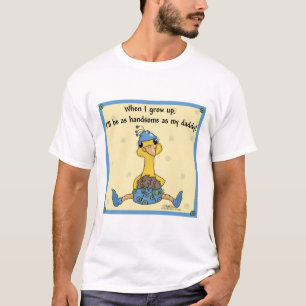 Baby Peacock Handsome as daddy T-Shirt