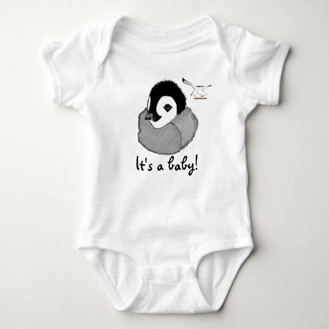 Baby Penguin Baby Bodysuit (Front)