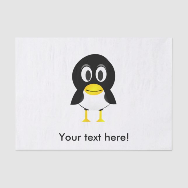 Baby penguin cartoon tissue paper (Front)