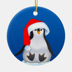 Baby Penguin Ceramic Ornament