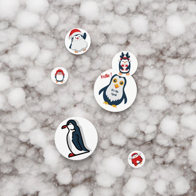 Baby Penguin Confetti (baby penguin party confetti,kids birthday party,baby shower,graduation,night party, throwfunconfetti)