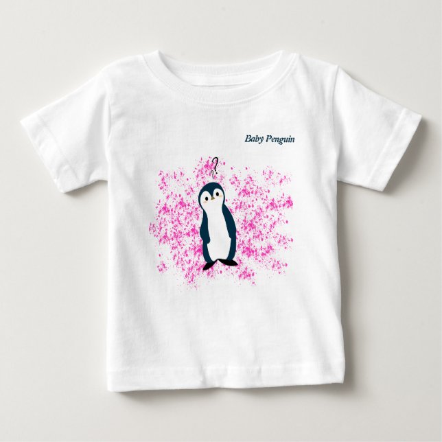 Baby Penguin Confused | Baby T-Shirt (Front)