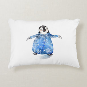 Baby Penguin in Onsie Decorative Cushion