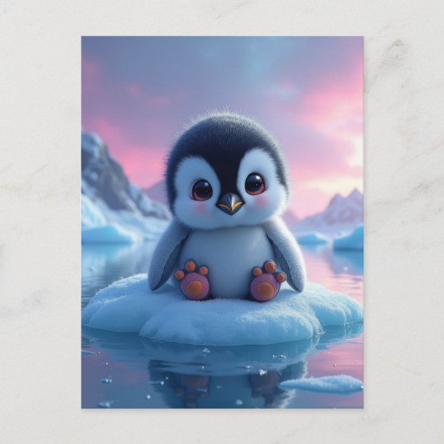 Baby Penguin Postcard (Front)