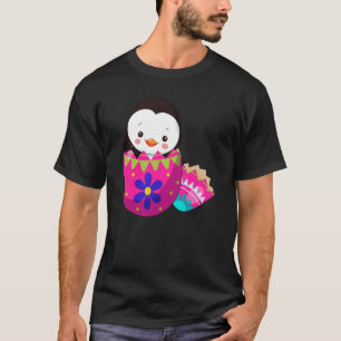 Baby Penguins Hatching From Easter Egg Easter Day T-Shirt