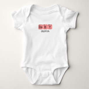 Baby Periodic Table Element Editable Name Bodysuit