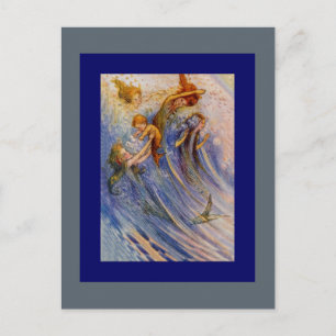 Baby Peter and the Mermaids Postcard