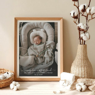 Baby Photo Birth  Announcement