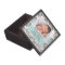Baby Photo Eggshell Blue Brown Damask Gift Box