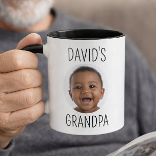 Baby Photo Grandpa Mug Personalised Coffee Cup 