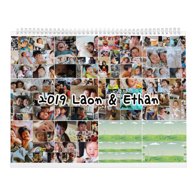 Baby Photo Personalised Calendar (Cover)