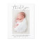 Baby Photo Thank You Heart Modern Birth
