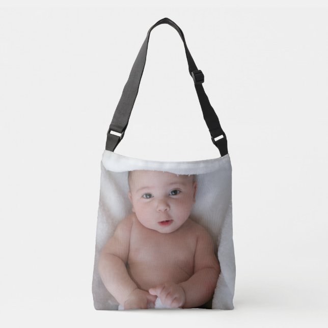 BABY PHOTO TOTE CROSS BODY BAG CUSTOM (Front)