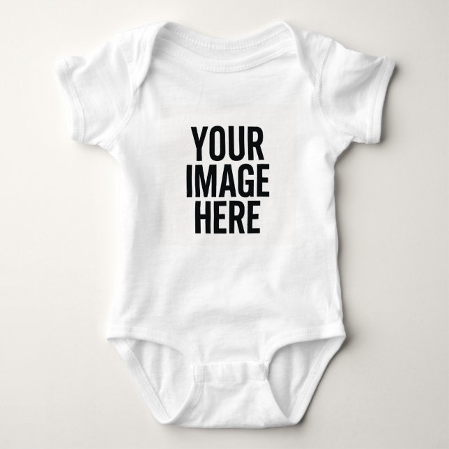 Baby Photo Upload Bodysuit Shirt (Front)