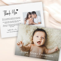 Baby Photos Thank you Heart Modern Birth