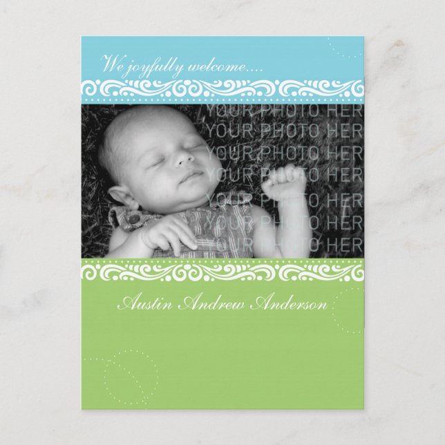 Baby Picture Frame Announcement (Front)