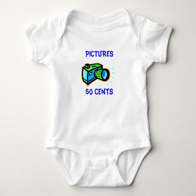 Baby Pictures T-Shirt Baby Bodysuit (Front)
