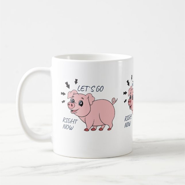 Baby pig coffee mug (Left)