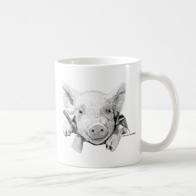 Baby Pig Coffee Mug (Right)