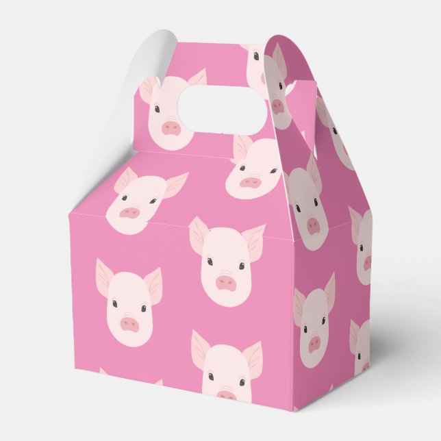 Baby Pig Face Favour Box (Back Side)