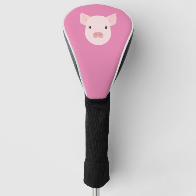 Baby Pig Face Golf Head Cover (Front)