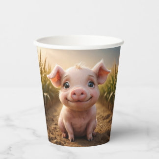 Baby Pig Paper Cups